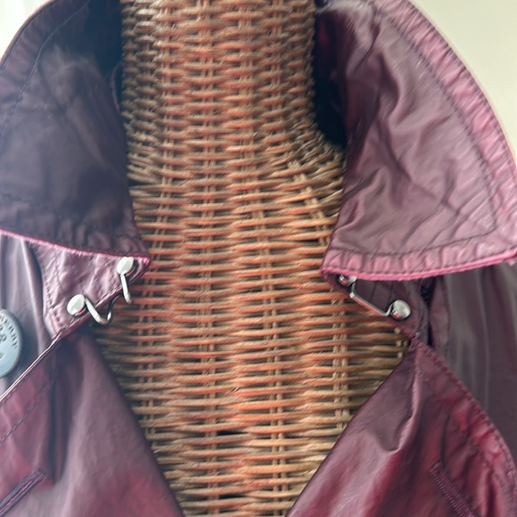 Burberry Brit Burgundy Mid-length trench coat * US 4 * - Picture 6 of 13